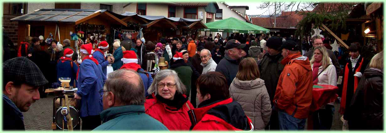 De kerstmarkt in Bringhausen.
