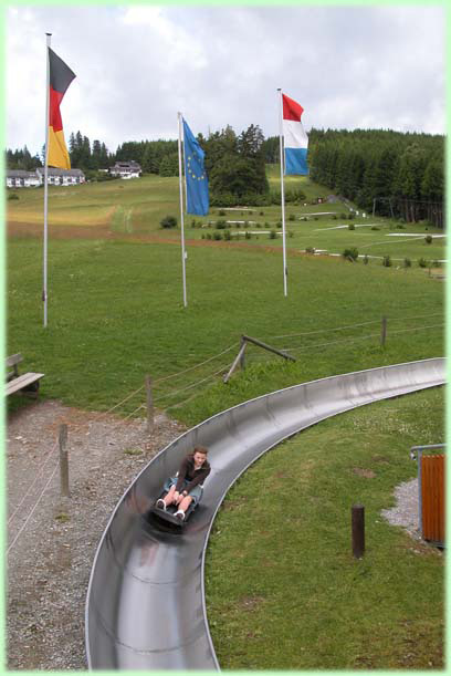 De Sommerrodelbahn in Willingen